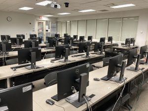 View of Cornell 4 computer stations.