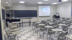 View of the classroom. 