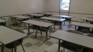 View of the classroom. 