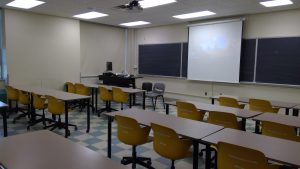 View of classroom. 