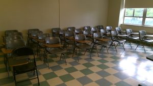 View of the classroom. 