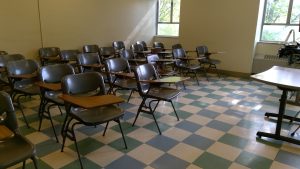 View of the classroom. 