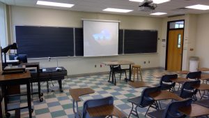 View of the classroom. 