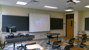 View of the classroom. 