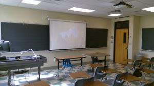 View of the classroom. 