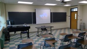 View of the classroom. 