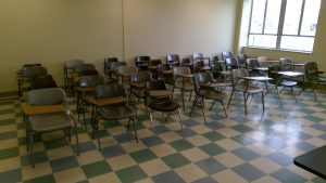 View of the classroom. 