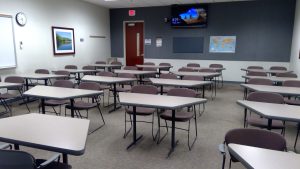 View of the classroom. 