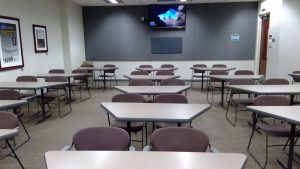 View of the classroom. 