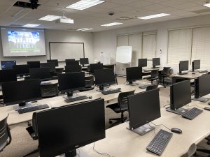 View of the classroom. 