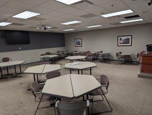 View of the classroom. 