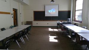 View of the classroom. 