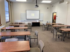 View of the classroom. 