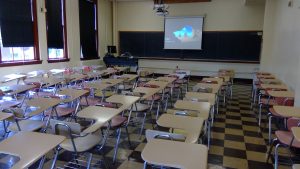 View of the classroom. 