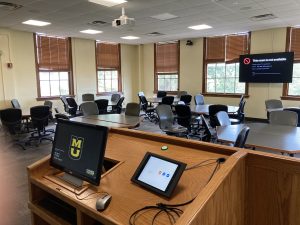 View of the classroom. 