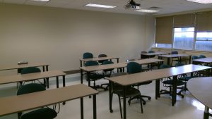 View of the classroom. 