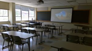 View of the classroom. 