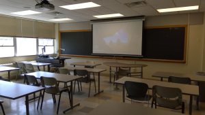 View of the classroom. 