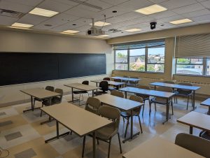 View of the classroom. 