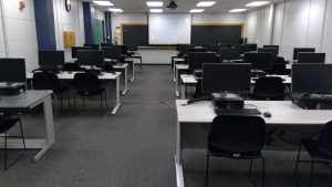 View of the classroom. 