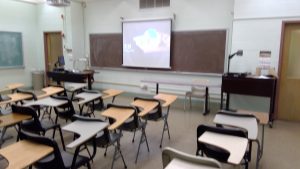 View of the classroom. 