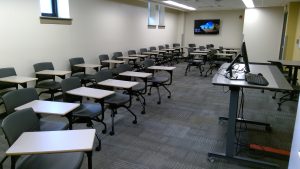 View of the classroom. 