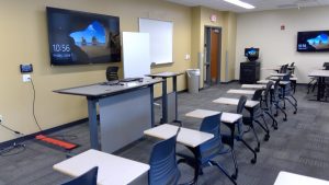 View of the classroom. 