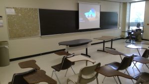 View of the classroom. 