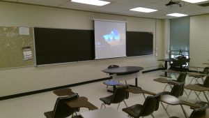 View of the classroom. 