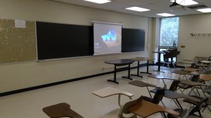 View of the classroom. 