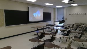 View of the classroom. 