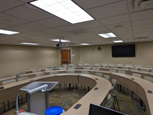 View of the classroom. 