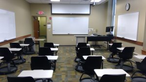 View of the classroom. 